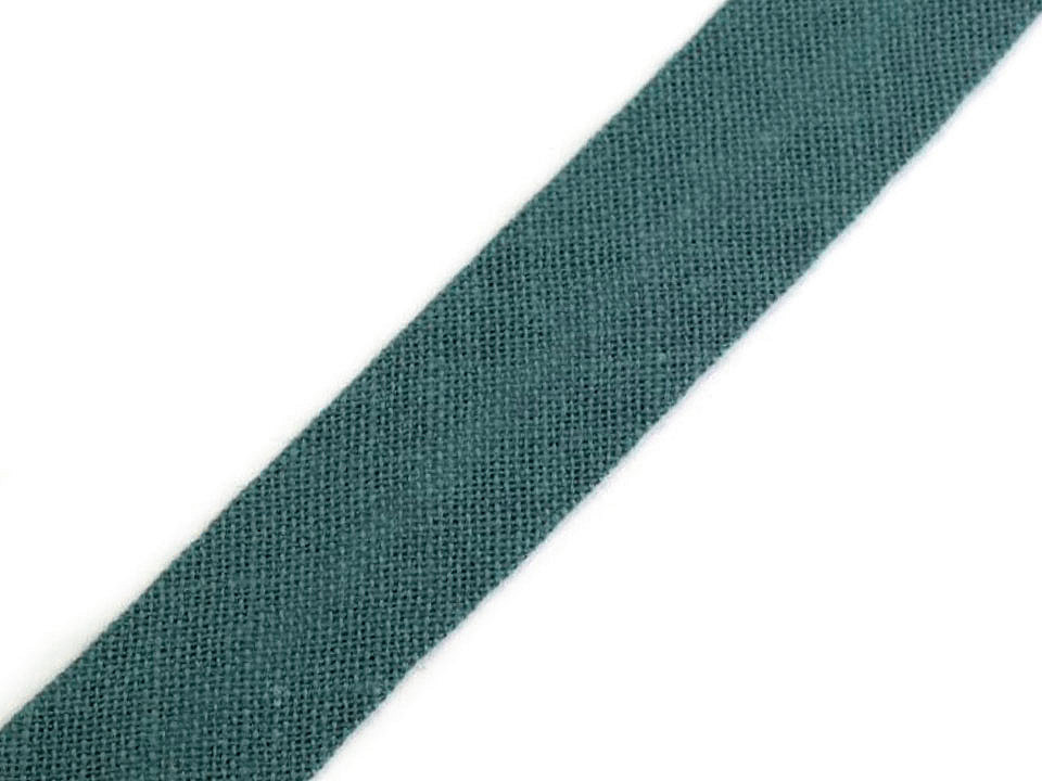 Schrägband baumwolle breite 14 mm gefalzt - Grau (25 Meter)