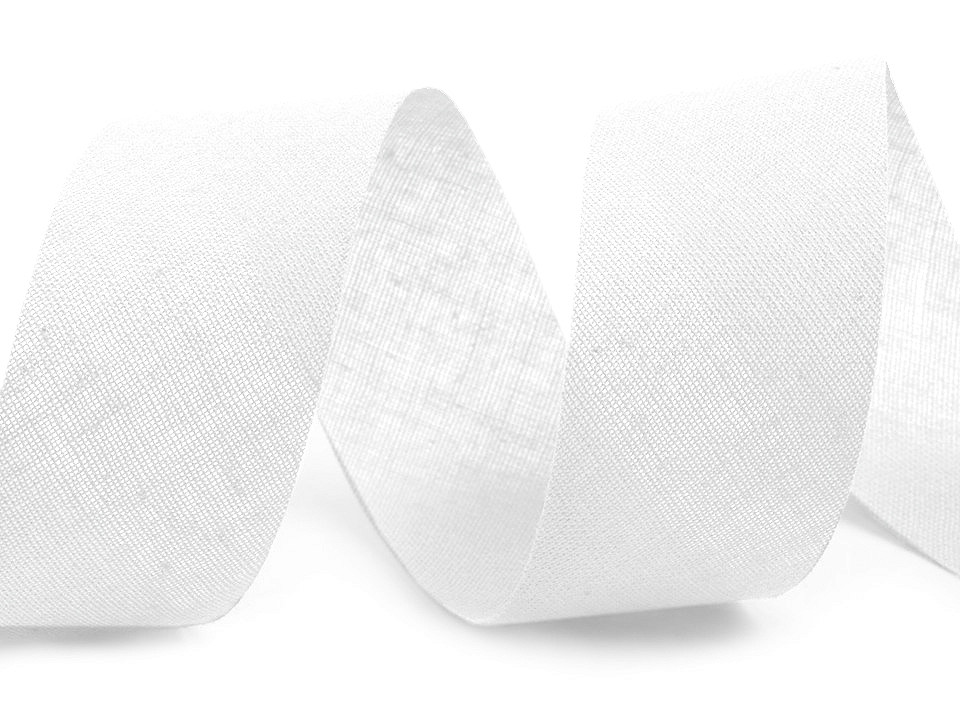 Schrägband aus baumwolle breite 30 mm nicht verbügelt - Schwarz (100 Meter)