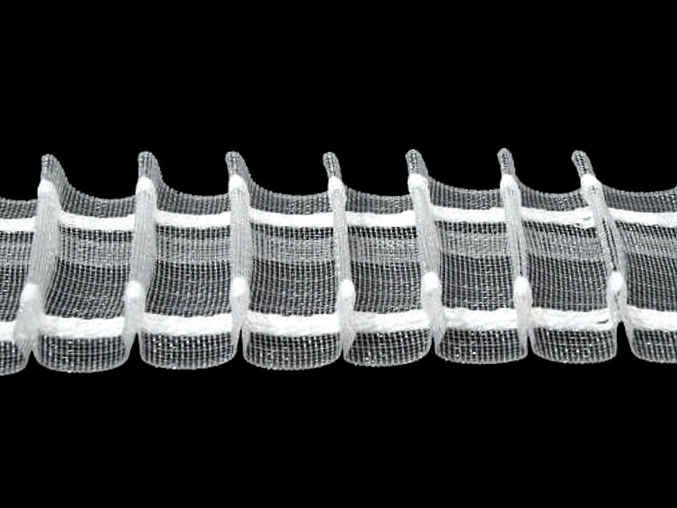 Gardinenband bleistiftfalten breite 40 mm - Transparent (50 Meter)