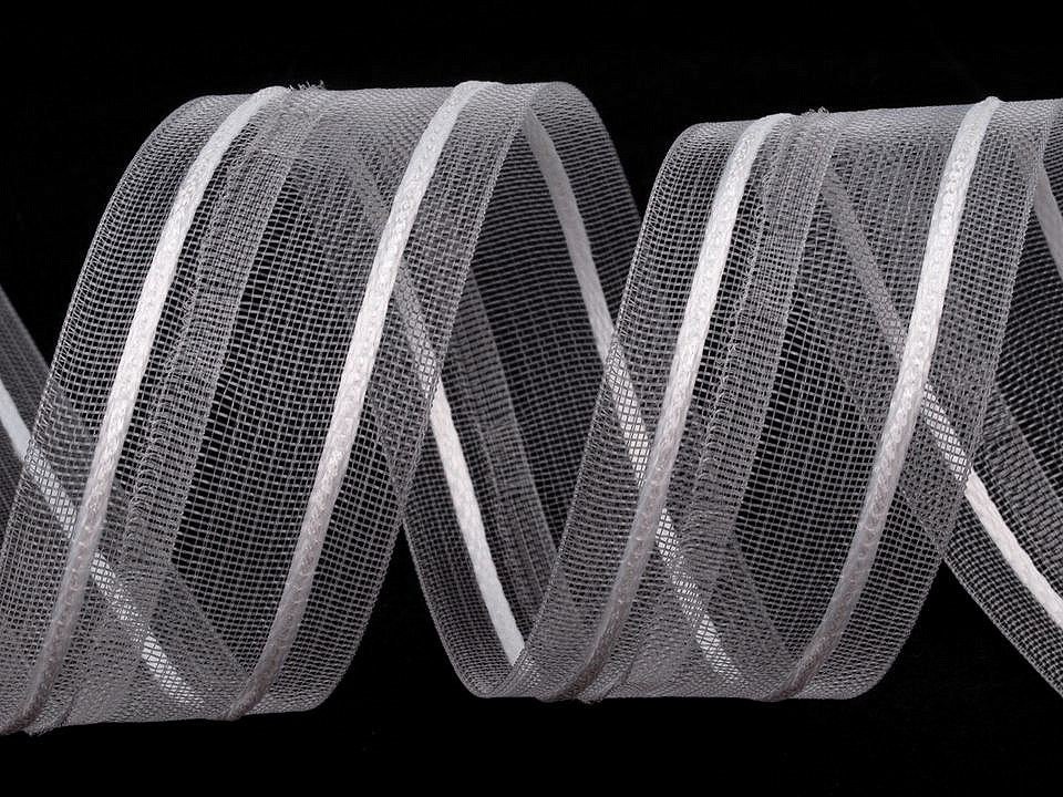 Gardinenband bleistiftfalten breite 50 mm - Transparent (50 Meter)