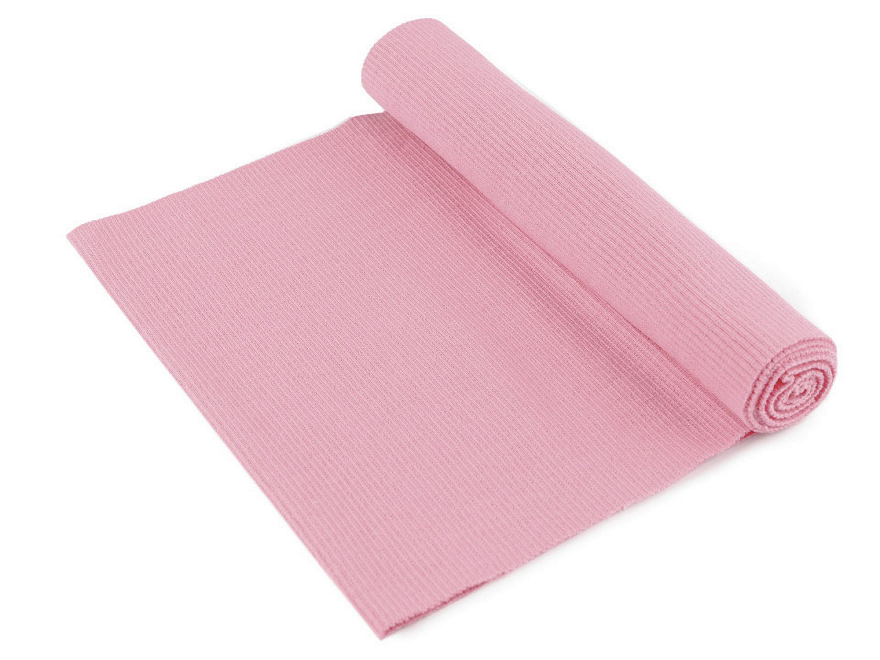 Elastischer baumwollgestrick gerippt – tunnel 16 x 80 cm - Puderig (1 Stück)