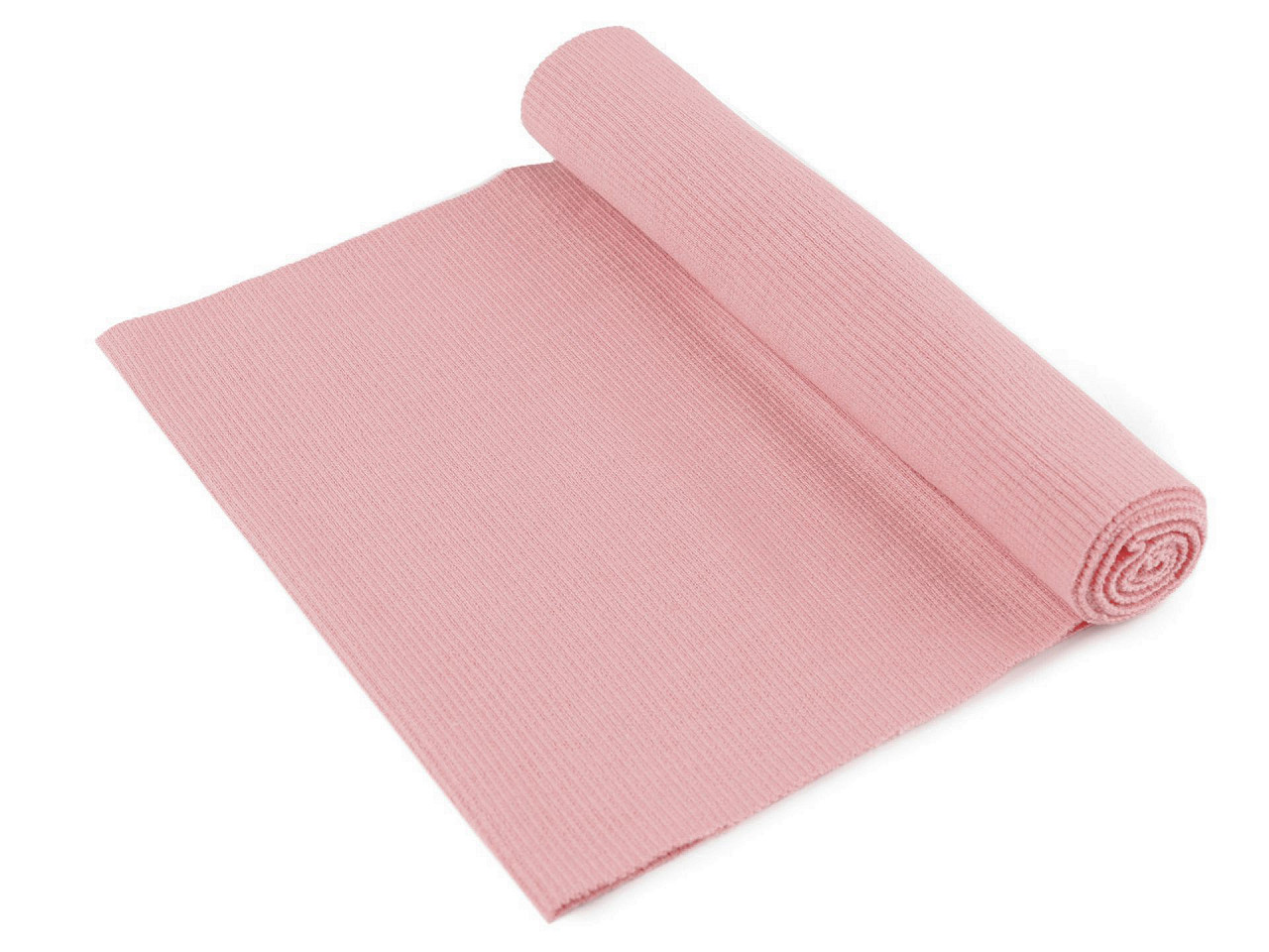 Elastischer baumwollgestrick gerippt – tunnel 16 x 80 cm - Puderig (1 Stück)