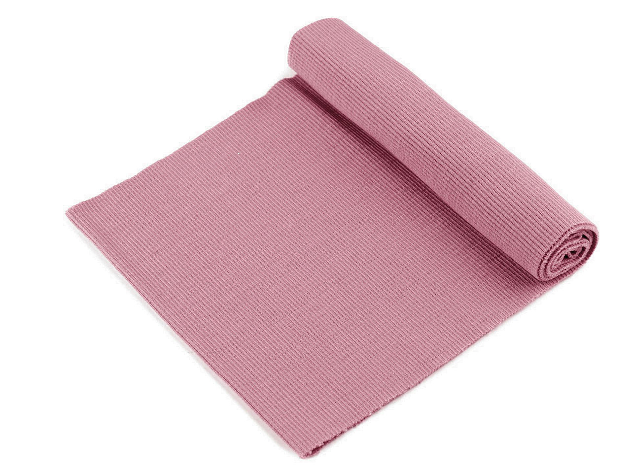 Elastischer baumwollgestrick gerippt – tunnel 16 x 80 cm - Puderig (1 Stück)