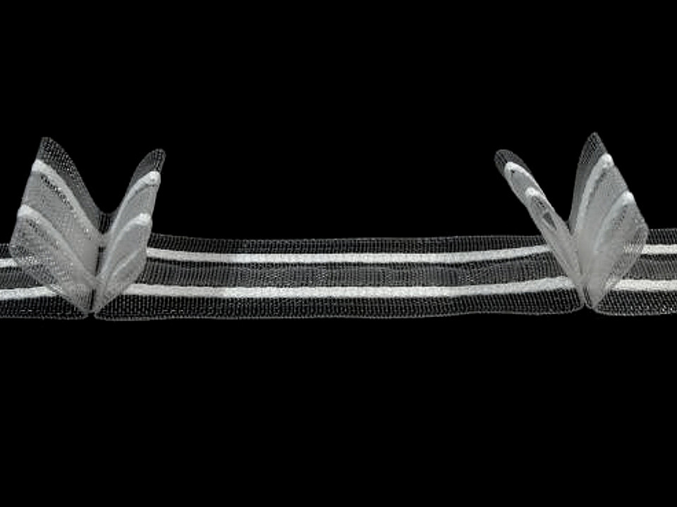 Gardinenband 2 breite 25 mm - Transparent (50 Meter)