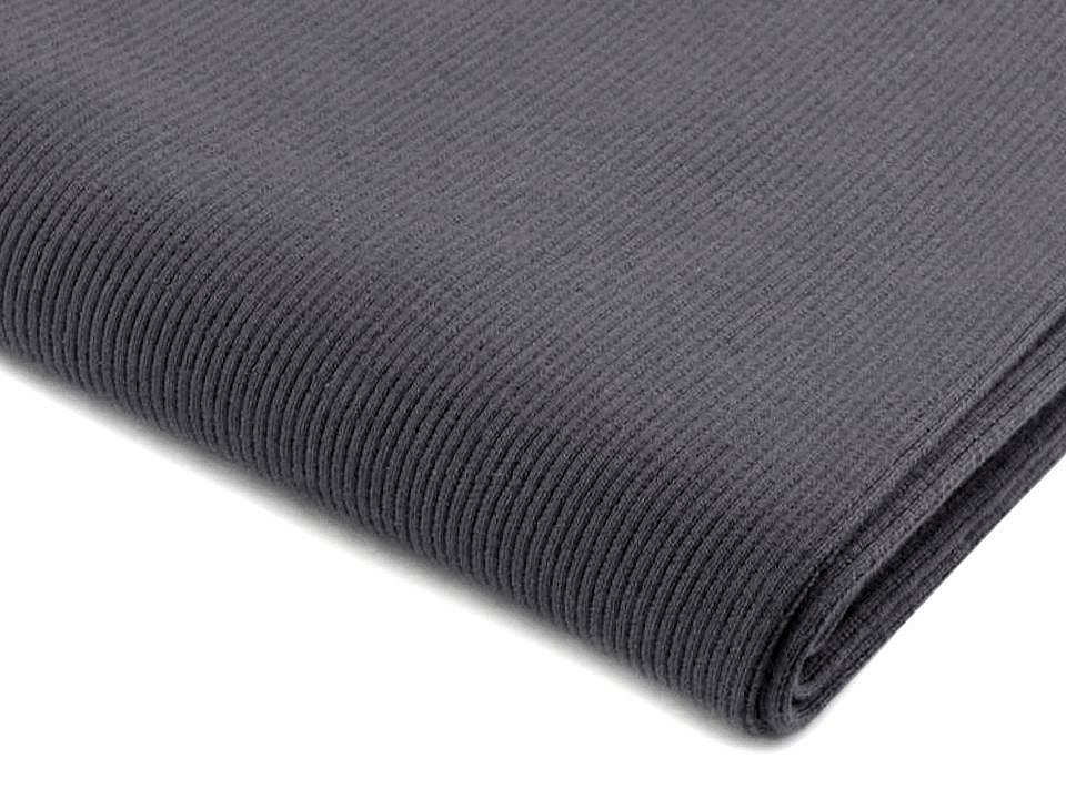 Elastischer baumwollstoff / strickstoff tunnel-form - Schwarz (1 Meter)