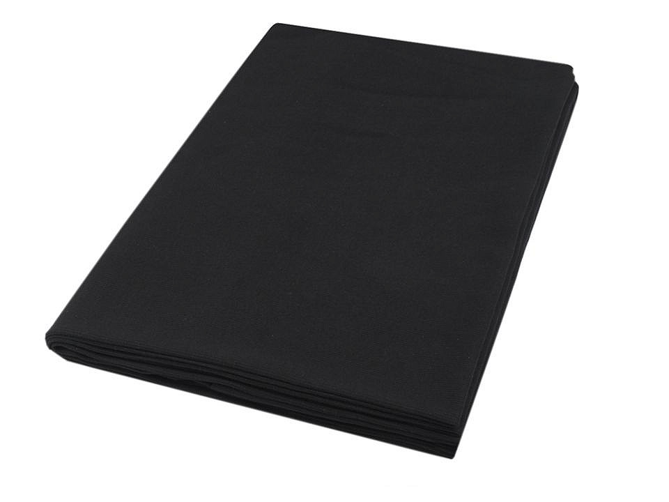 Elastischer baumwollstoff / strickstoff tunnel-form - Schwarz (1 Meter)
