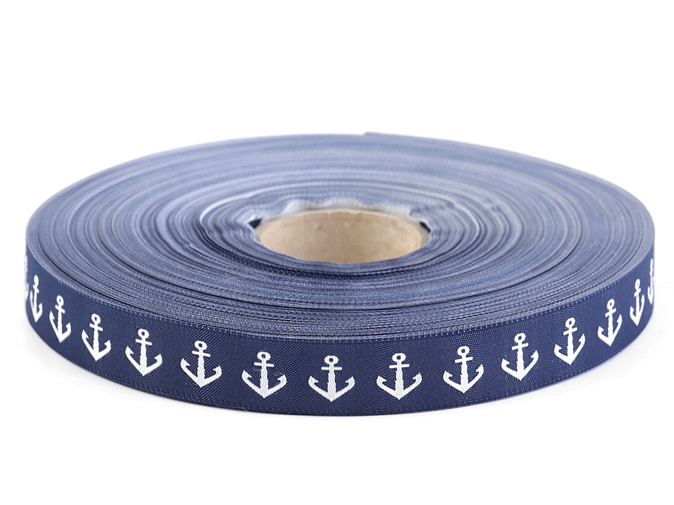 Webband breite 18 mm anker - Berliner blau (50 Meter)