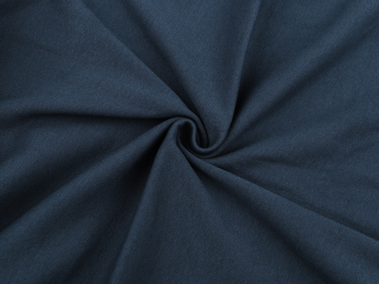 Elastischer baumwollstoff / strickstoff glatt - Dunkelblau (1 Meter)