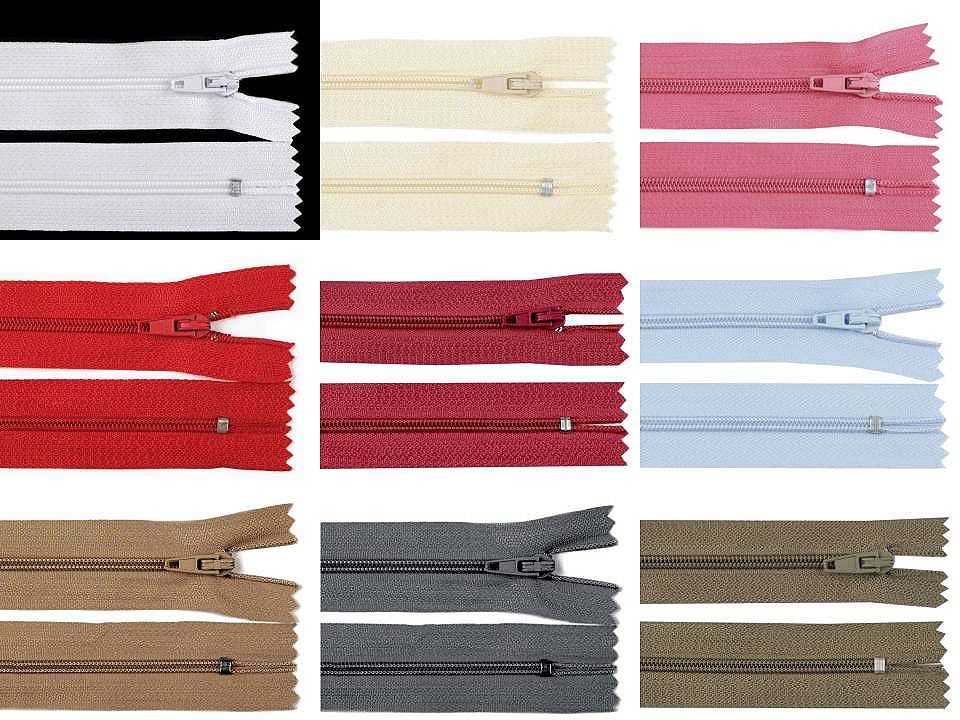 Spiralreißverschluss nr. 3, länge 12 cm, autolock - Babyrosa (1 Stück)