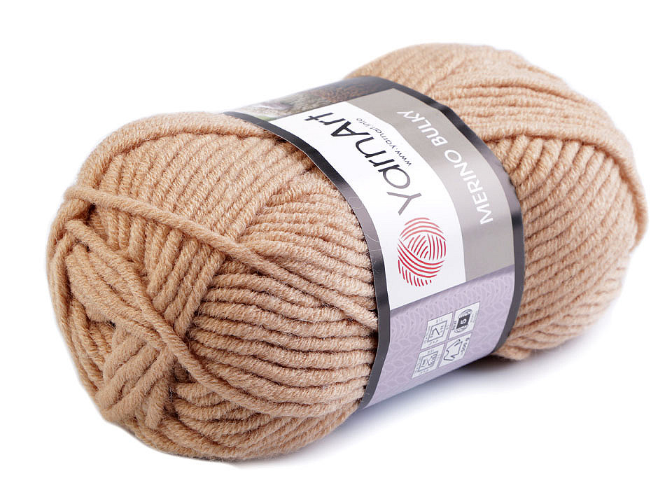 Strickgarn merino bulky 100 g - Grau hematit (1 Stück)