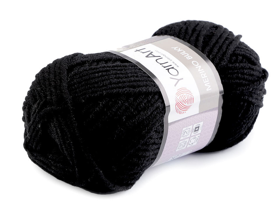 Strickgarn merino bulky 100 g - Grau hematit (1 Stück)