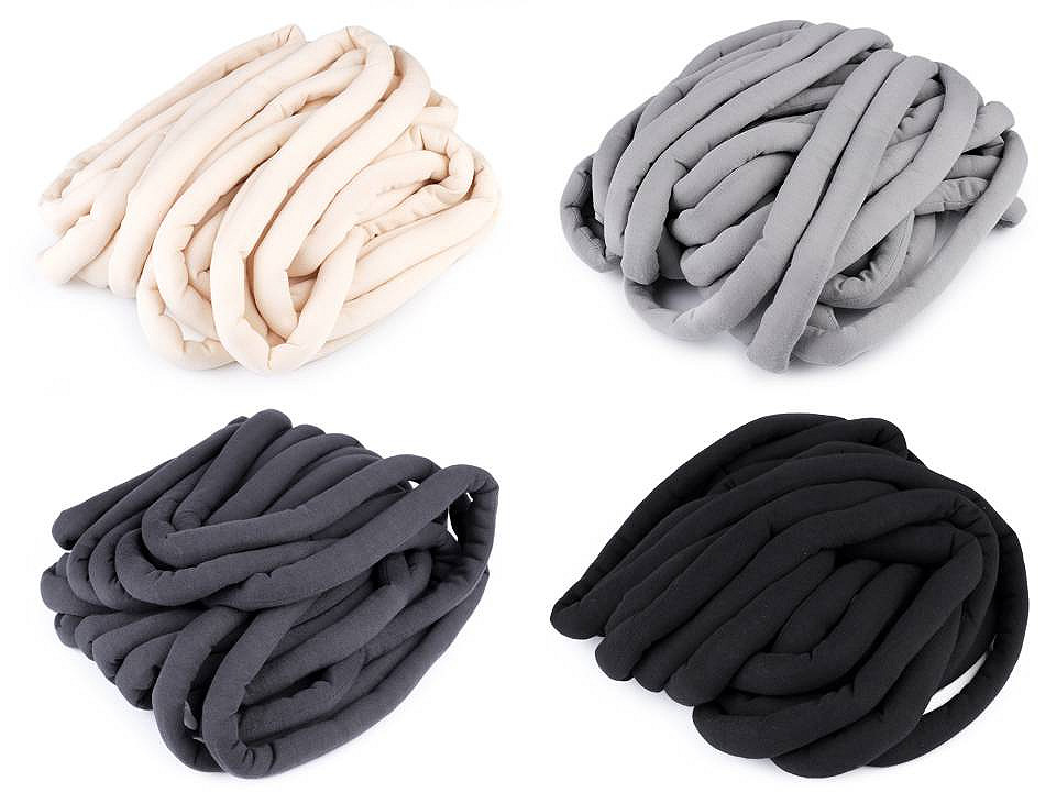 Hand stricken chunky garn dick 250g - Schwarz (1 Meter)