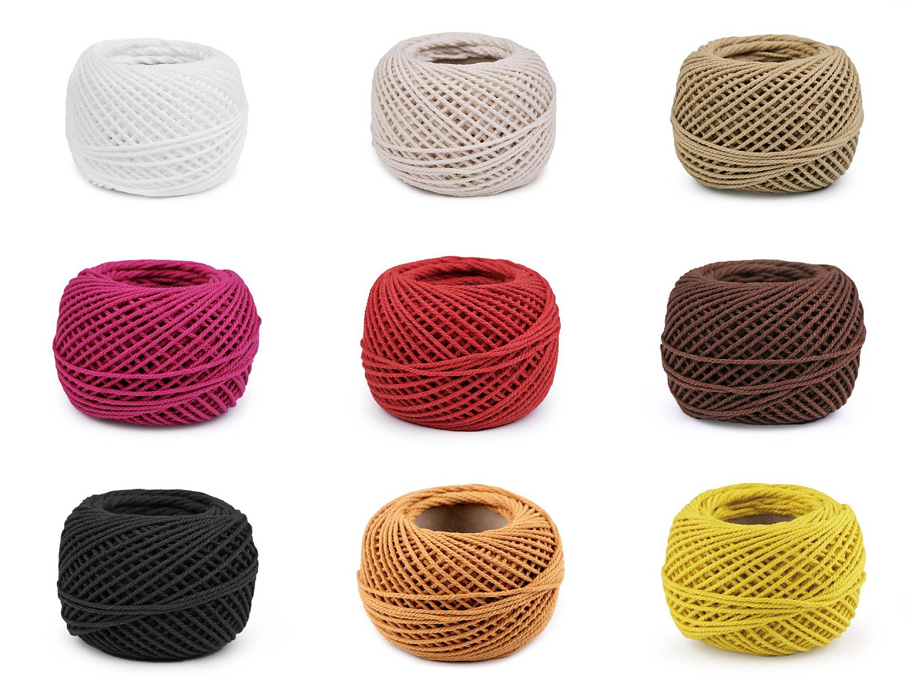 Baumwollgarn für makramee/zum häkeln, 40 g, entwirbar - Dunkelbeige (1 Stück)