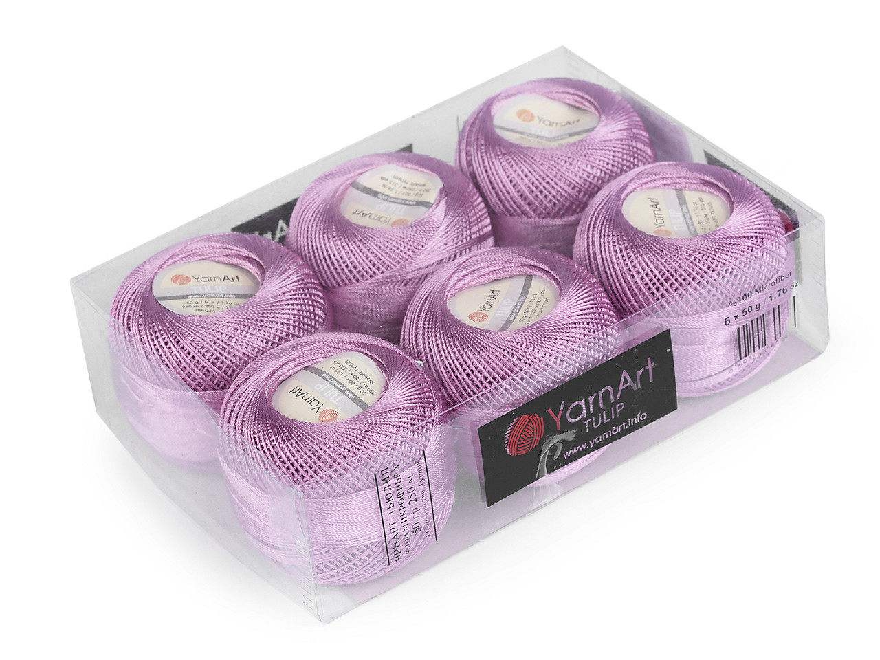 Häkelgarn tulip 50 g - Hell-créme (6 Stücke)