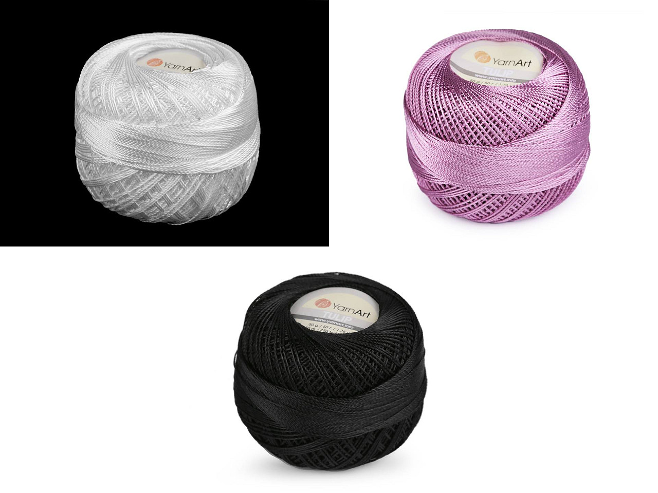 Häkelgarn tulip 50 g - Hell-créme (6 Stücke)