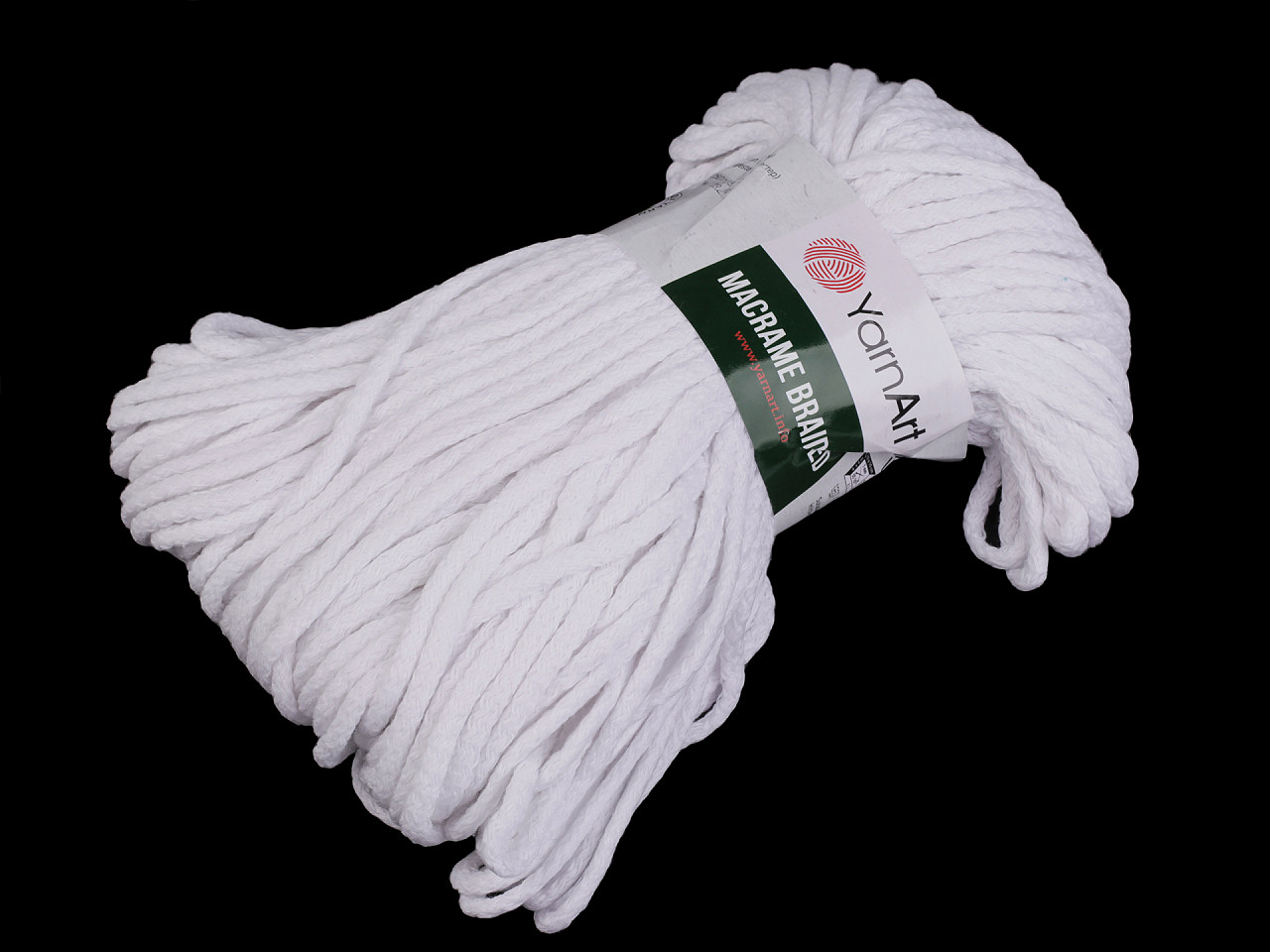 Strickgarn macrame braided 250 g - Créme sehr hell (1 Stück)