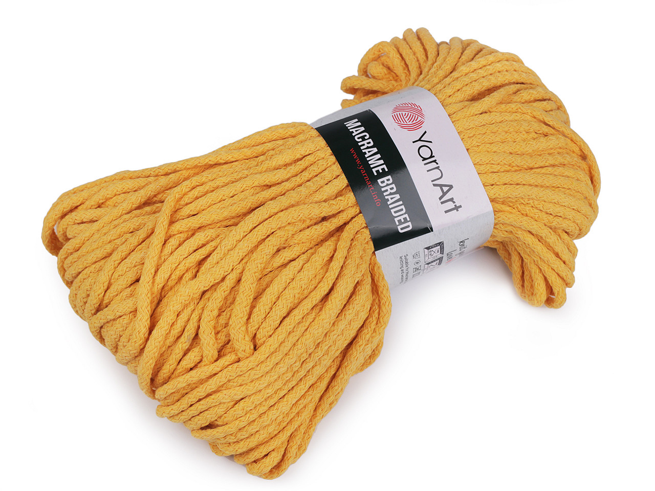 Strickgarn macrame braided 250 g - Créme sehr hell (1 Stück)