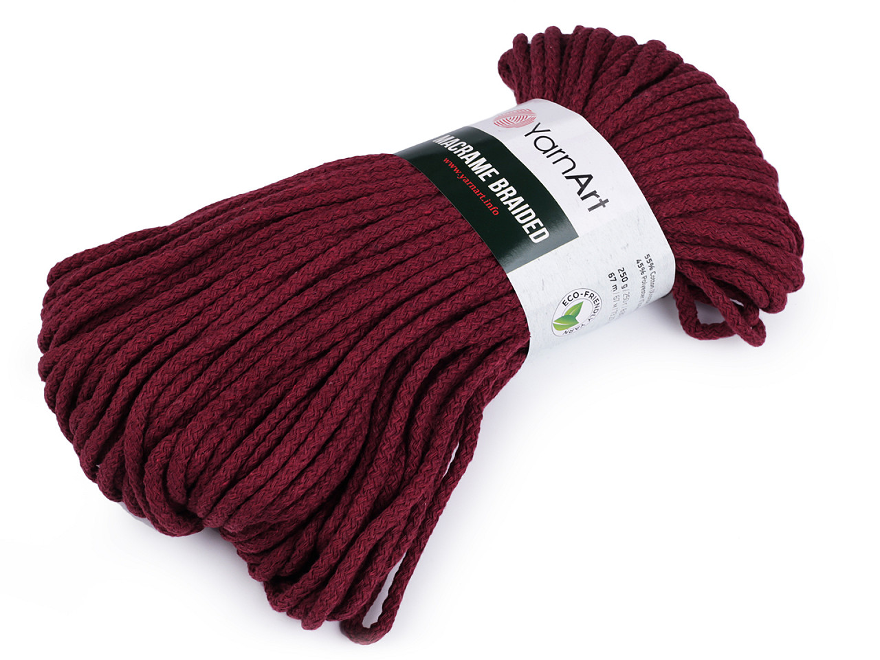 Strickgarn macrame braided 250 g - Créme sehr hell (1 Stück)