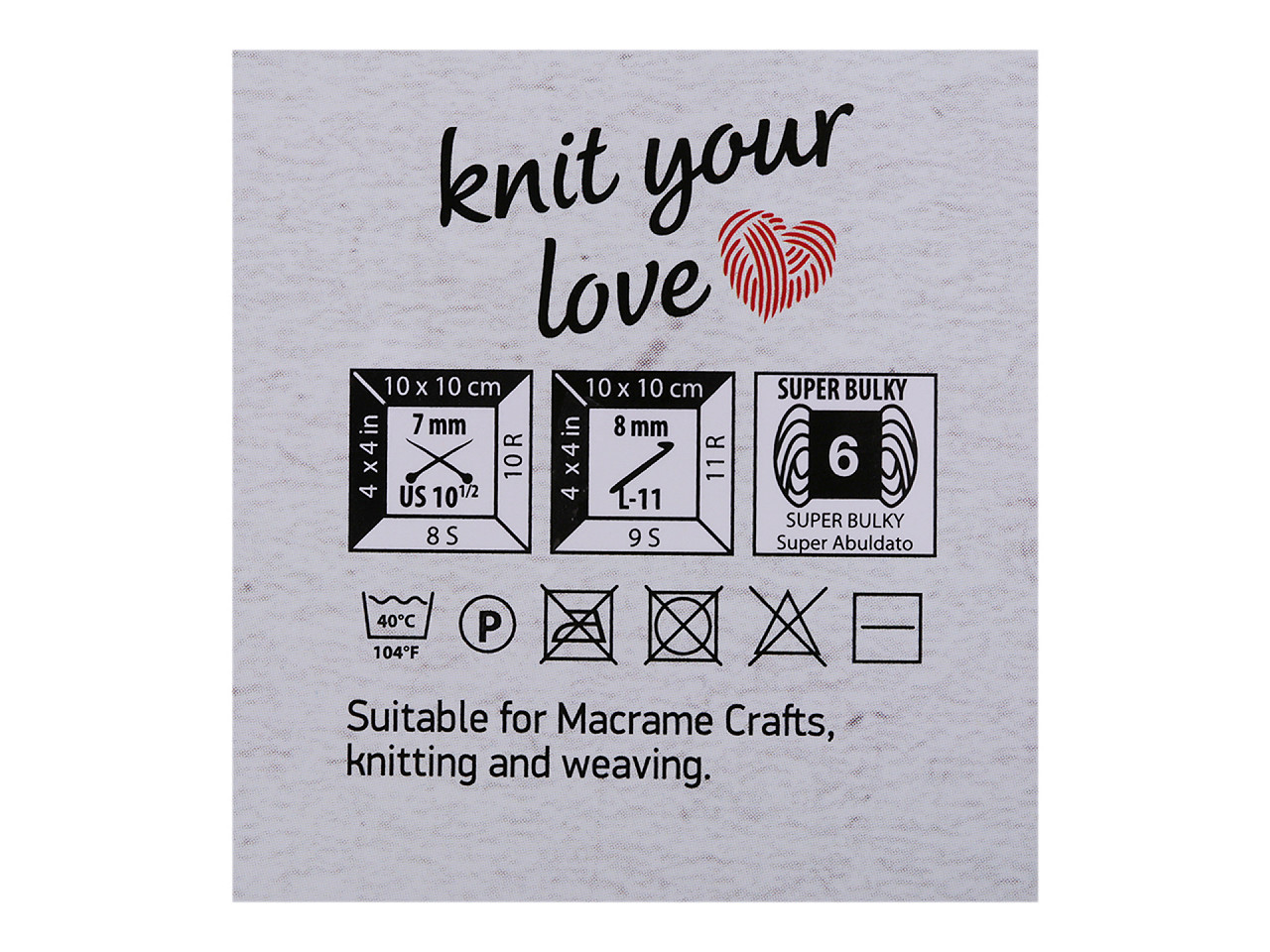 Strickgarn macrame braided 250 g - Créme sehr hell (1 Stück)