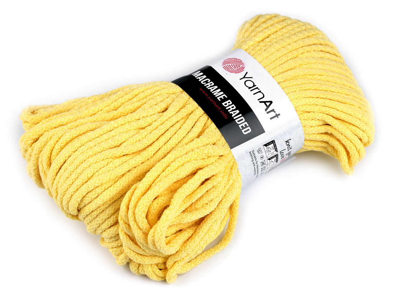 Strickgarn macrame braided 250 g - Créme sehr hell (1 Stück)