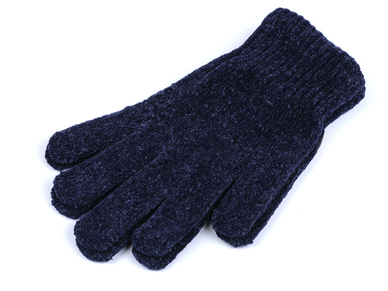Chenille-handschuhe für herren - Dunkelblau (1 Paar)