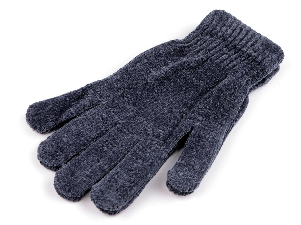 Chenille-handschuhe für herren - Dunkelblau (1 Paar)