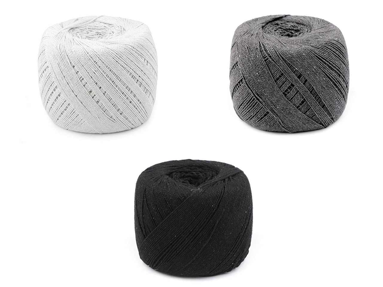 Baumwollgarn für makramee, ø 1,5–2 mm, entwirbar - Naturweiß (1 Stück)