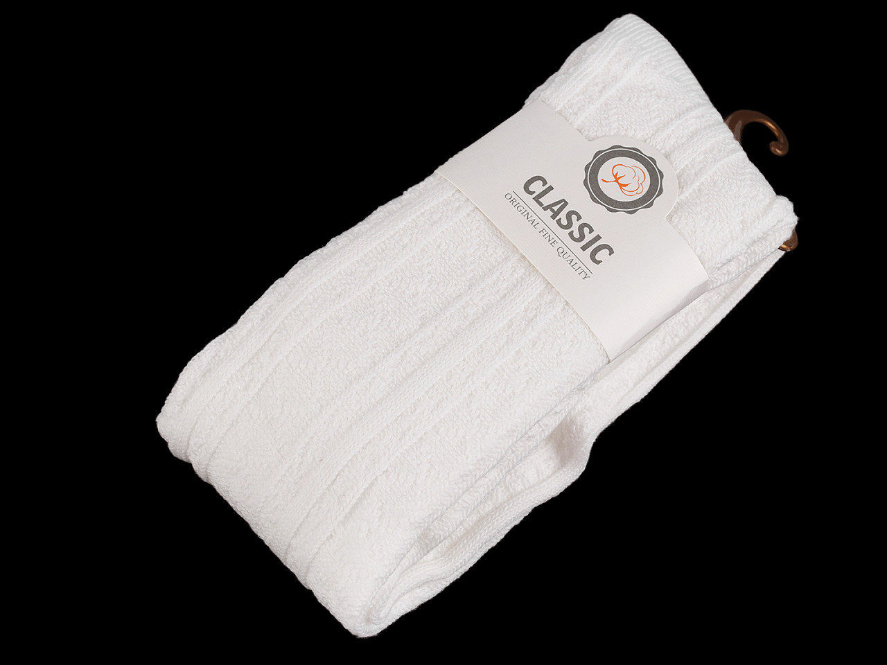 Baumwollstrümpfe für damen mit muster - Dunkelbeige (1 Paar)