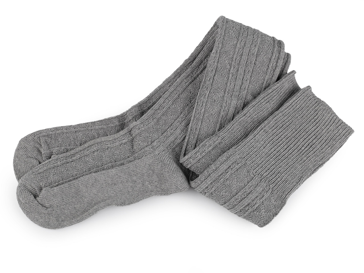 Baumwollstrümpfe für damen mit muster - Dunkelbeige (1 Paar)