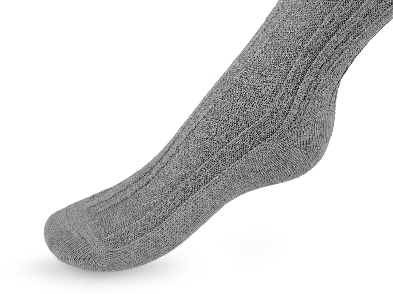 Baumwollstrümpfe für damen mit muster - Dunkelbeige (1 Paar)