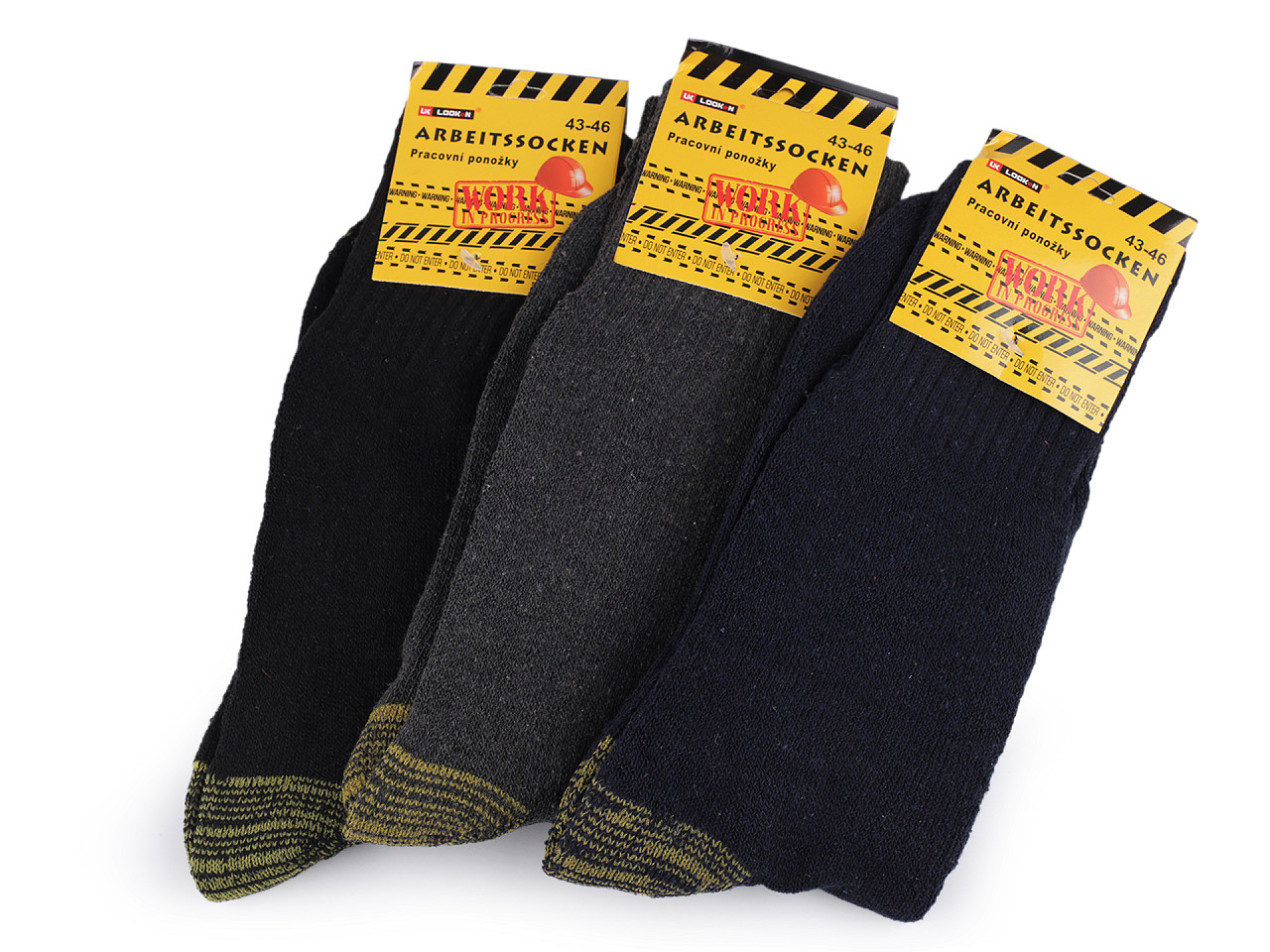 Arbeitssocken für herren aus baumwolle dick - Mix (3 Paare)