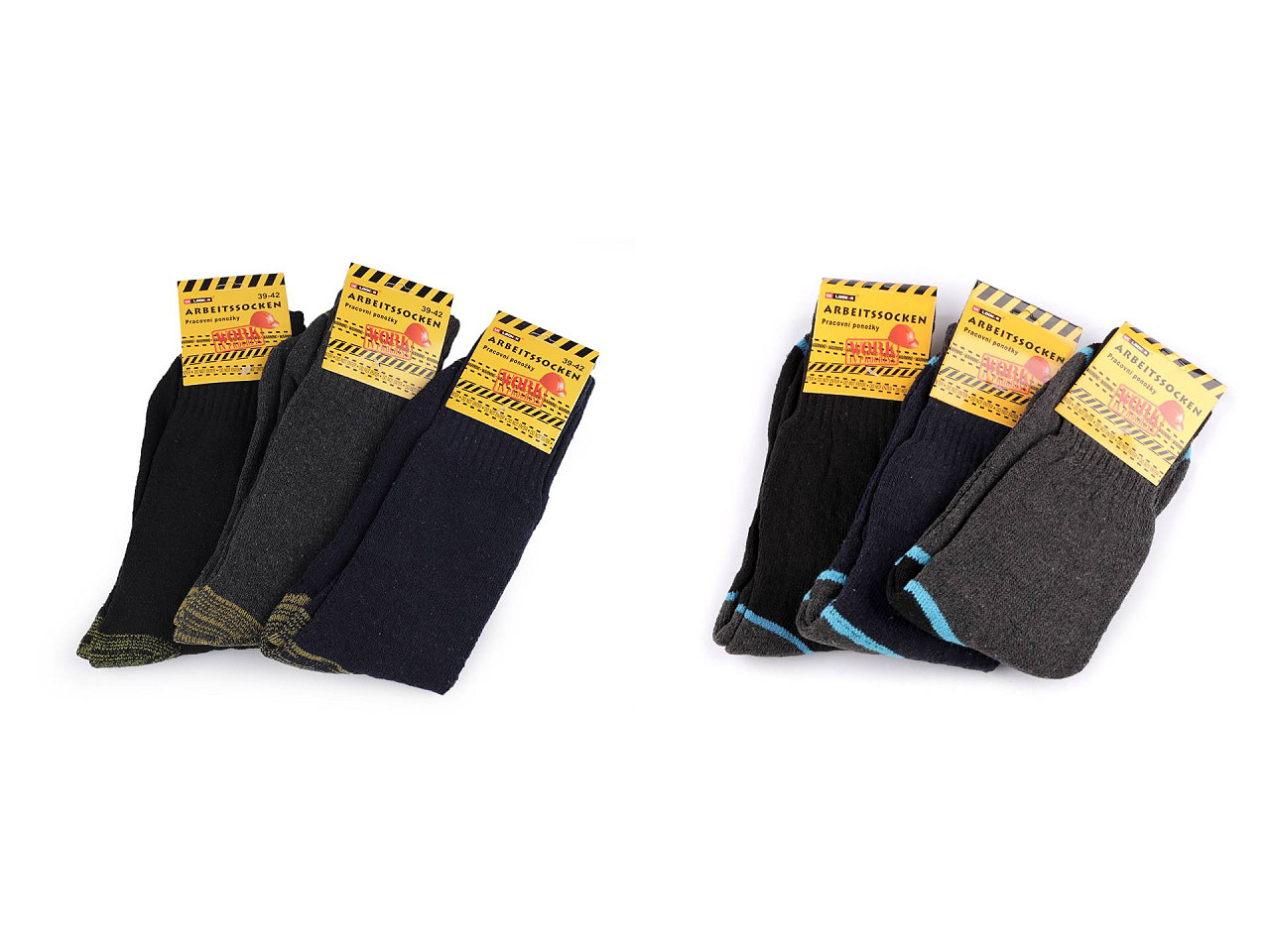 Arbeitssocken für herren aus baumwolle dick - Mix (3 Paare)