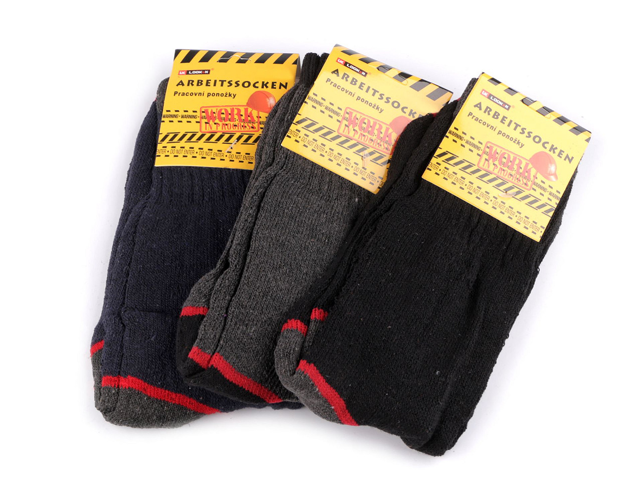Arbeitssocken für herren aus baumwolle dick - Mix (3 Paare)