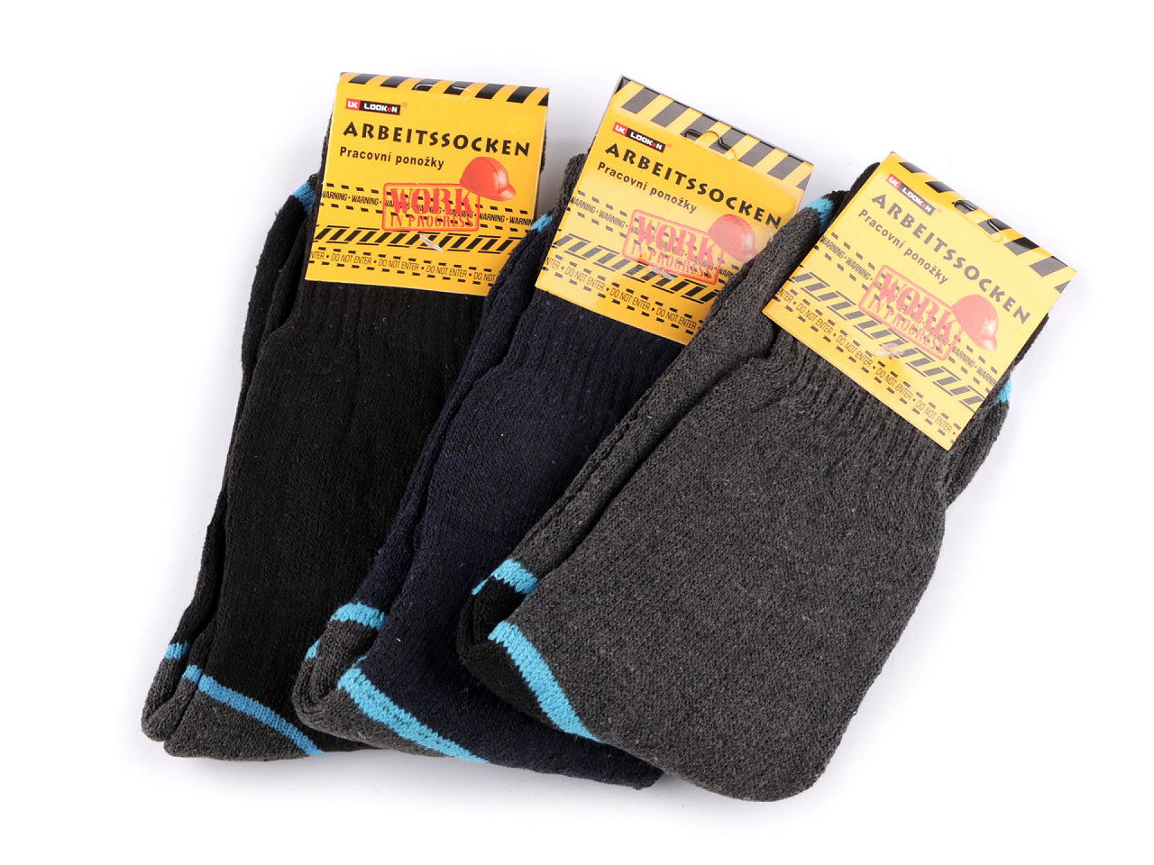 Arbeitssocken für herren aus baumwolle dick - Mix (3 Paare)