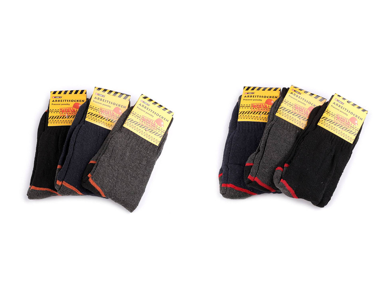 Arbeitssocken für herren aus baumwolle dick - Mix (3 Paare)