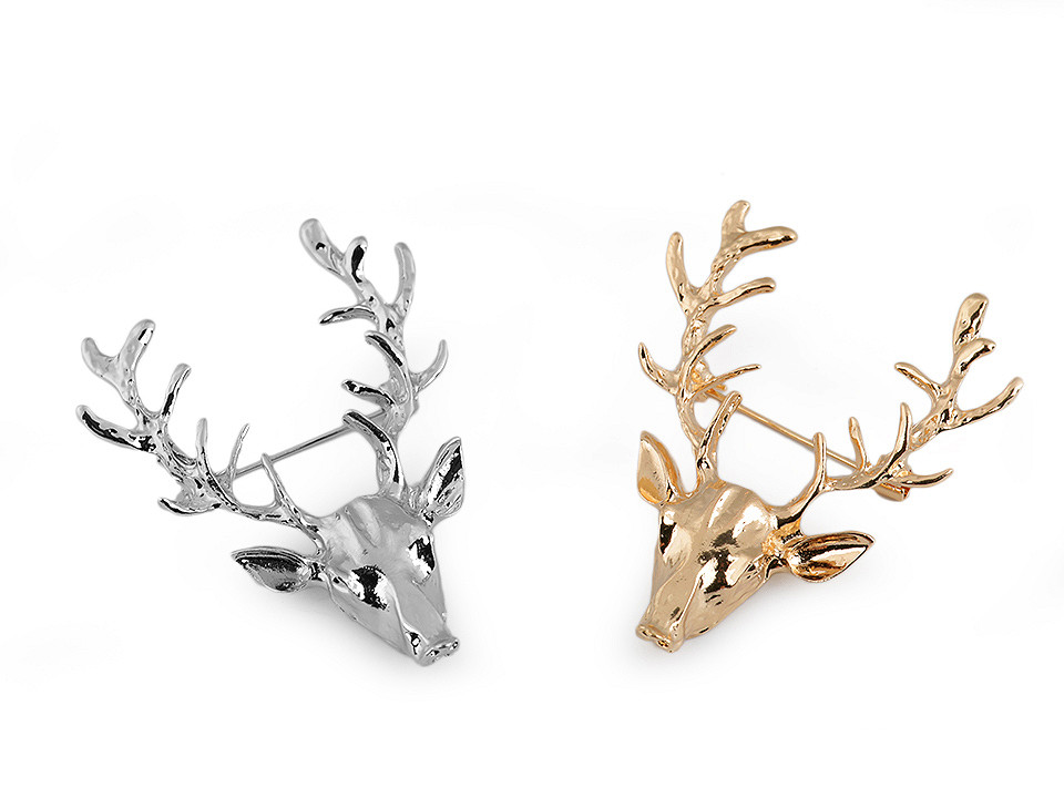 Brosche hirsch - Platine (1 Stück)