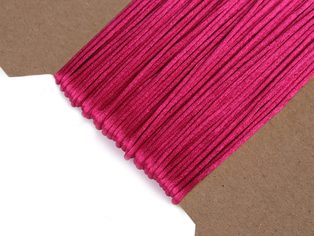 Satinschnur  ø1 mm - Weiß (25 Meter)