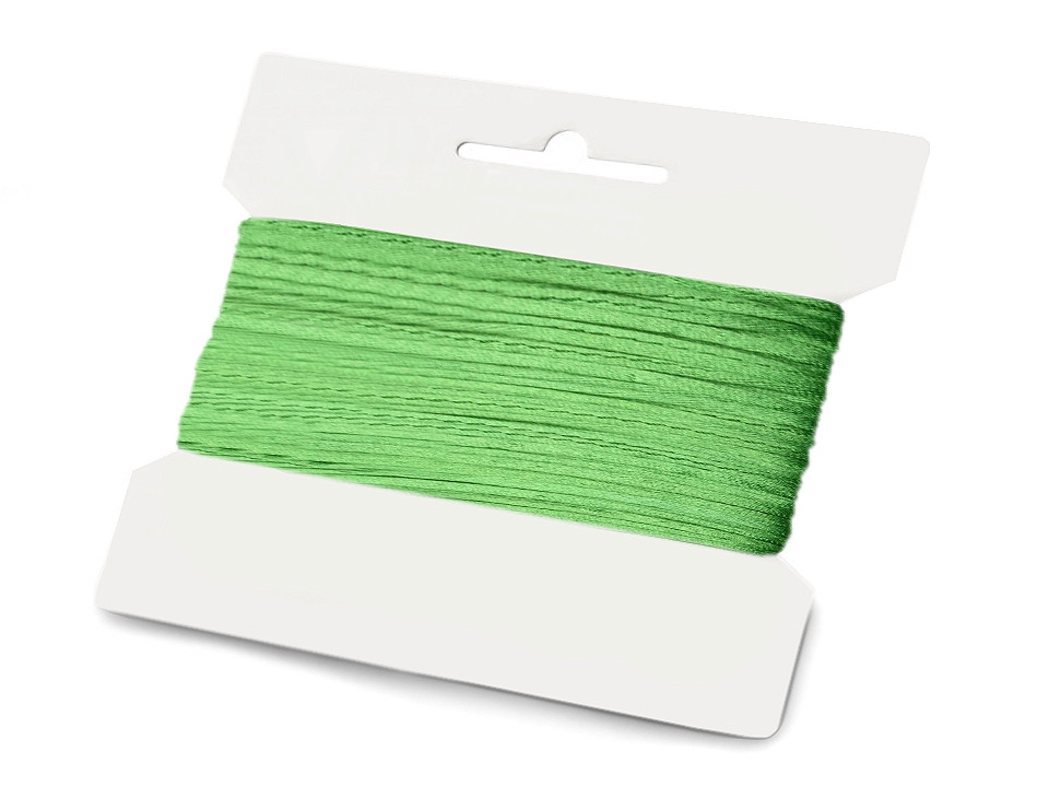 Satinschnur  ø1 mm - Weiß (25 Meter)