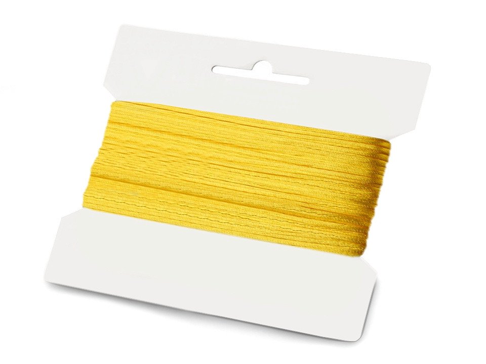 Satinschnur  ø1 mm - Weiß (25 Meter)