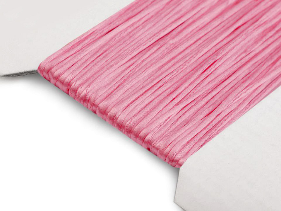 Satinschnur  ø1 mm - Weiß (25 Meter)