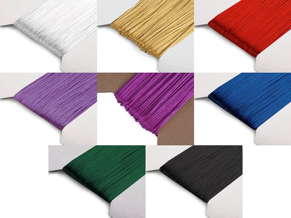 Satinschnur  ø1 mm - Weiß (25 Meter)