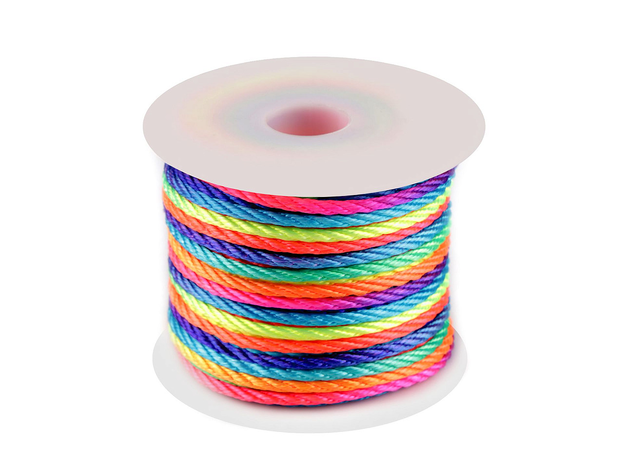 Kordel gedreht ø3 mm - Multicolor (25 Meter)