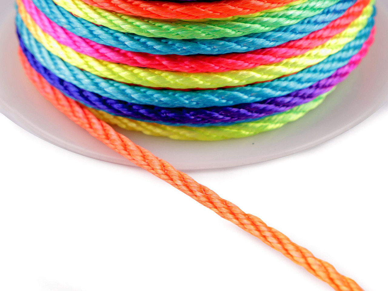 Kordel gedreht ø3 mm - Multicolor (25 Meter)