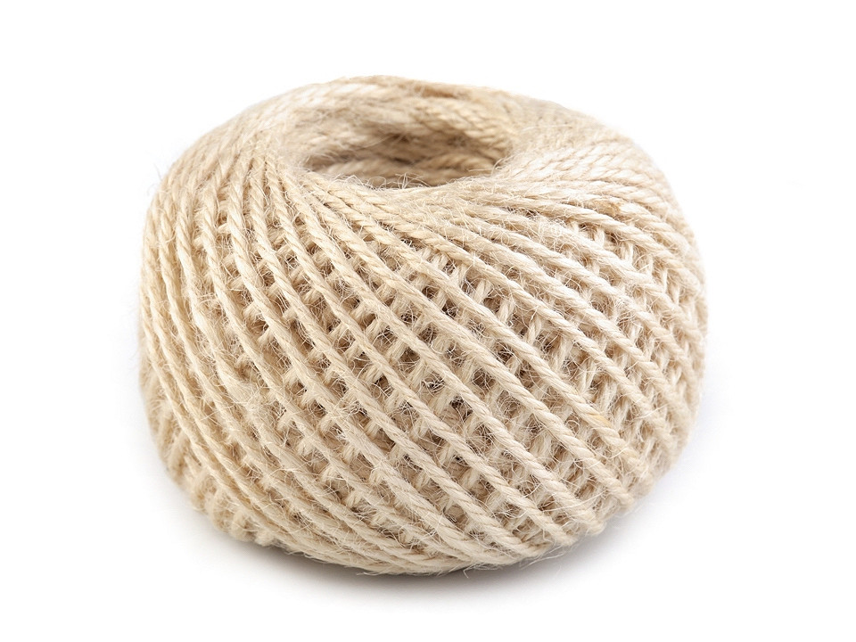 Jute schnur ø2 mm - Schwarz (1 Stück)