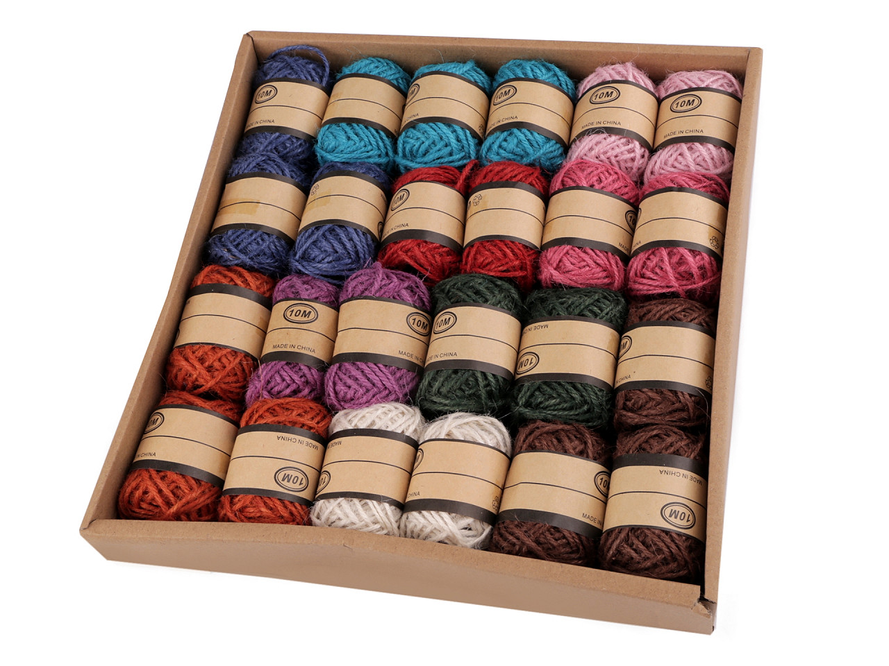 Jute schnur ø2 mm - Leinenfarbe natürlich (24 Stücke)