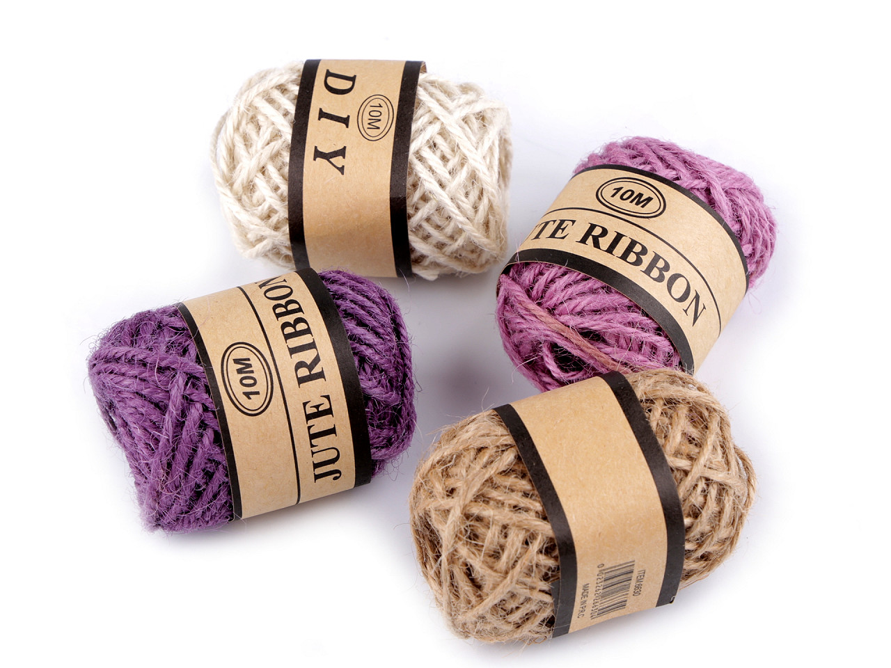 Jute schnur ø2 mm - Leinenfarbe natürlich (24 Stücke)