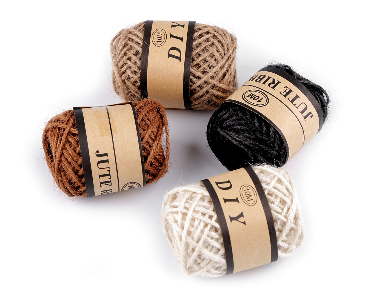 Jute schnur ø2 mm - Leinenfarbe natürlich (24 Stücke)