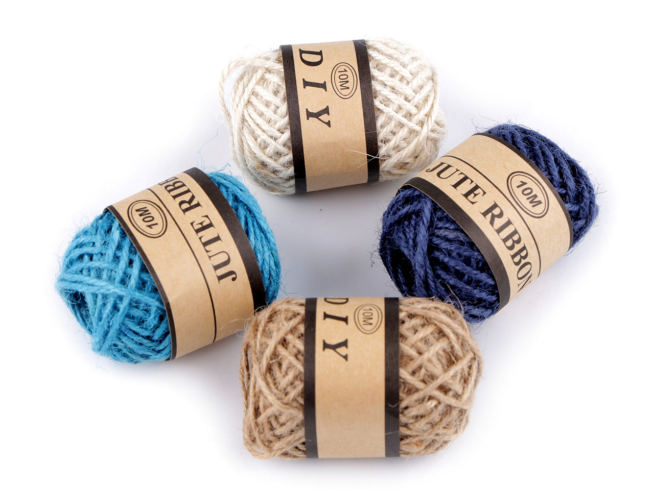 Jute schnur ø2 mm - Leinenfarbe natürlich (24 Stücke)