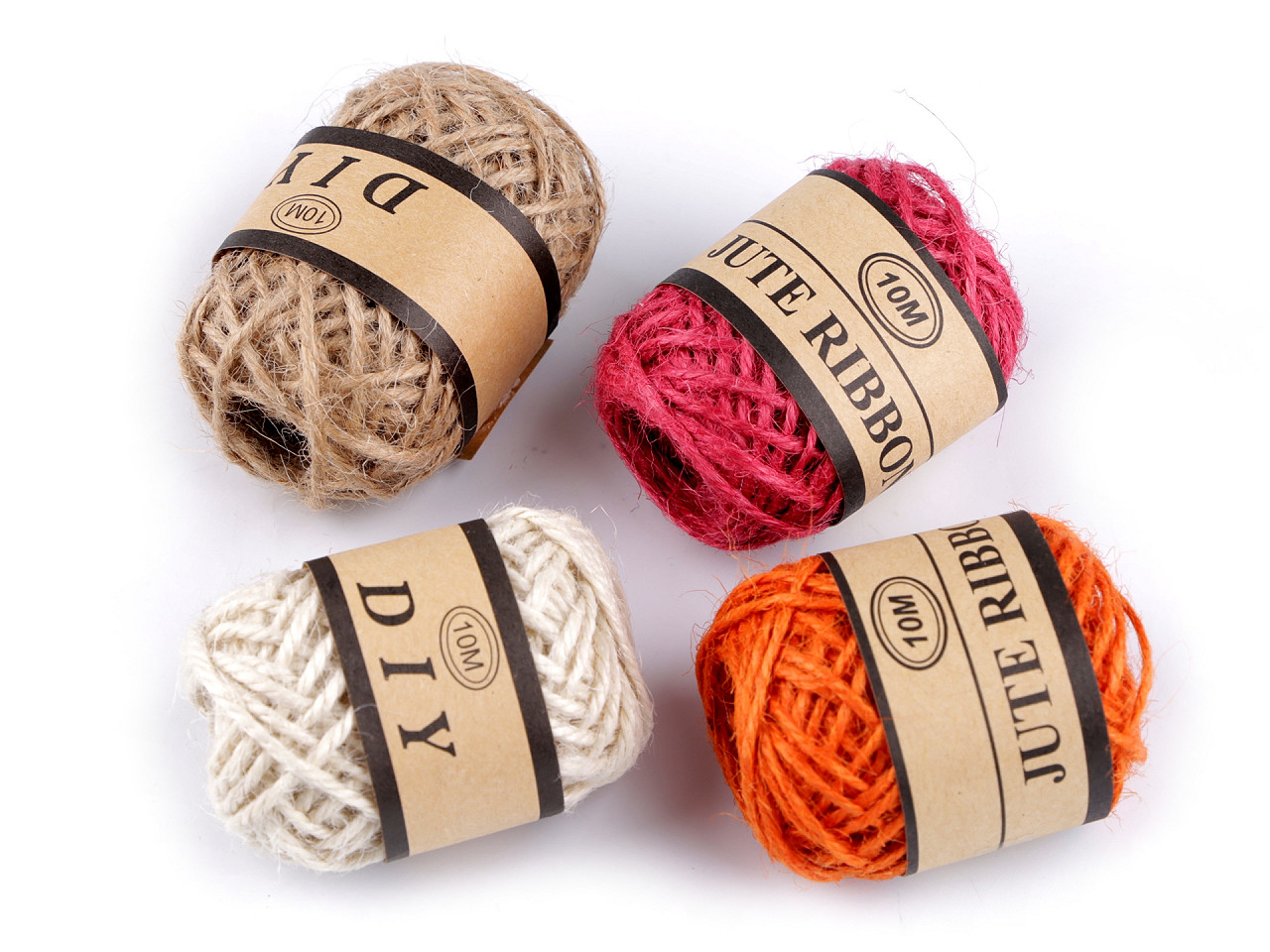 Jute schnur ø2 mm - Leinenfarbe natürlich (24 Stücke)