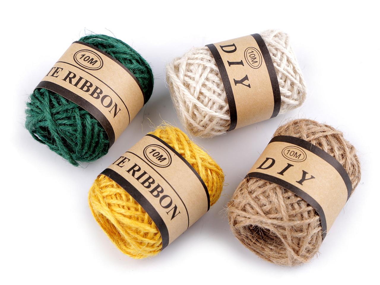 Jute schnur ø2 mm - Leinenfarbe natürlich (24 Stücke)